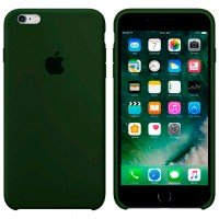 Чехол Silicone Case Apple iPhone 6, 6S темно-зеленый 54