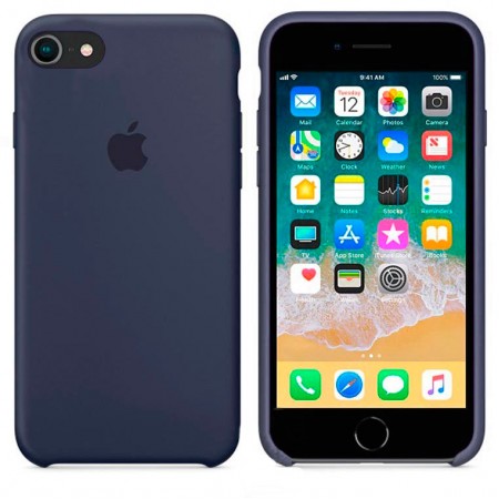 Чехол Silicone Case Apple iPhone 6, 6S темно-синий 08