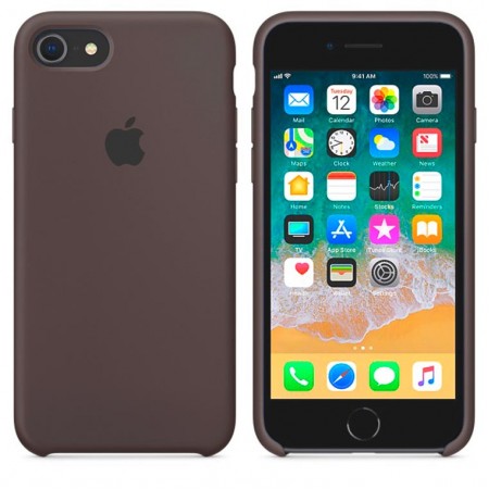 Чехол Silicone Case Apple iPhone 6, 6S темно-коричневый 22