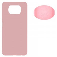 Чехол Silicone Cover Full Xiaomi Poco X3 розовый