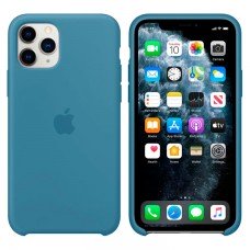 Чехол Silicone Case Apple iPhone 11 Pro Max темно-голубой 24