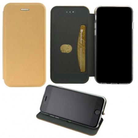 Чехол-книжка Elite Case Apple Iphone 5, 5S золотистый
