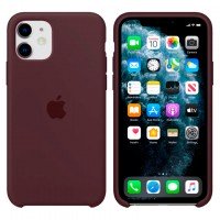 Чехол Silicone Case Apple iPhone 11 темно-коричневый 22
