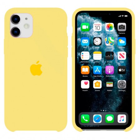 Чехол Silicone Case Apple iPhone 11 бледно-желтый 51