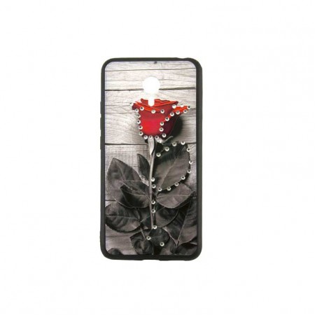 Чехол накладка Flower Case Meizu M5 Note Plank Rose