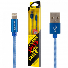 USB кабель AWEI CL-910 lightning 1m синий