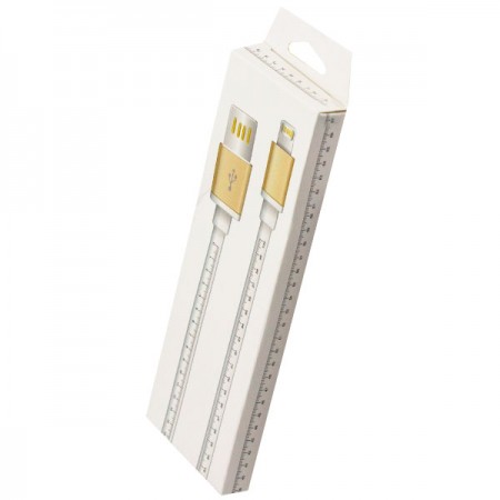 USB кабель iPhone 5S линейка 1m белый