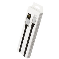 USB кабель Micro линейка 1m черный