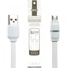 USB кабель Remax Breathe RC-029m micro USB 1m белый