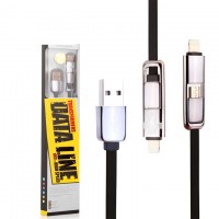 USB кабель Remax Transformer lightning-micro 1m черный