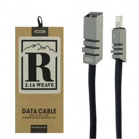 USB кабель Remax RC-081i lightning 1m черный