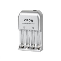 Зарядное устройство 3в1 Vipow (BAT1142) 4xAA/AAA (сеть, авто, USB)