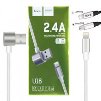 USB кабель Hoco U18 ″Multi-Functional″ lightning, micro USB 1,2m белый