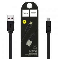USB кабель Hoco X5 ″Bamboo″ micro USB 1m черный