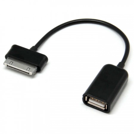 Переходник USB OTG - Galaxy Tab черный тех.пакет