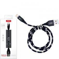 Кабель USB - Lightning XO NB29 1m черный