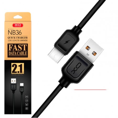Кабель USB - Micro XO NB36 1m черный