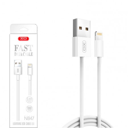 Кабель USB - Lightning XO NB47 1m белый