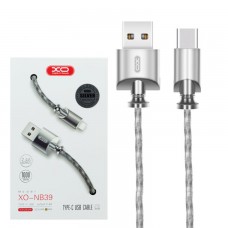 Кабель USB - Type-C XO NB39 1m серебристый