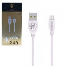 Кабель USB - Micro Lenyes LC768v 1m белый