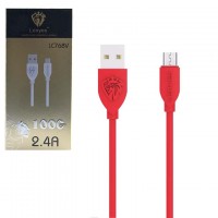 Кабель USB - Micro Lenyes LC768v 1m красный
