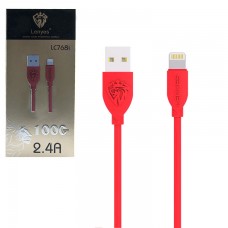 Кабель USB - Lightning Lenyes LC768i 1m красный