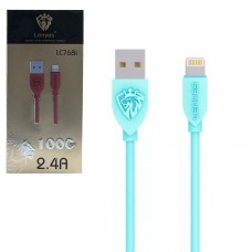 Кабель USB - Lightning Lenyes LC768i 1m голубой