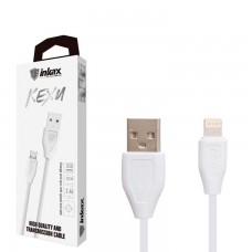 USB кабель inkax CK-21 Lightning 0.2м белый