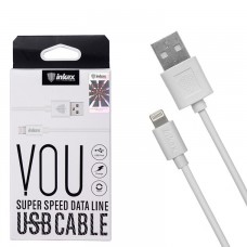 USB кабель inkax CK-13 Lightning 1м белый