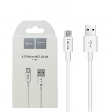USB кабель Hoco X23 ″Skilled″ micro USB 1m белый