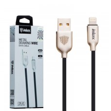 USB кабель inkax CK-63 Lightning черный