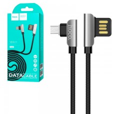USB кабель Hoco U42 ″Exquisite steel″ micro USB 1,2m черный