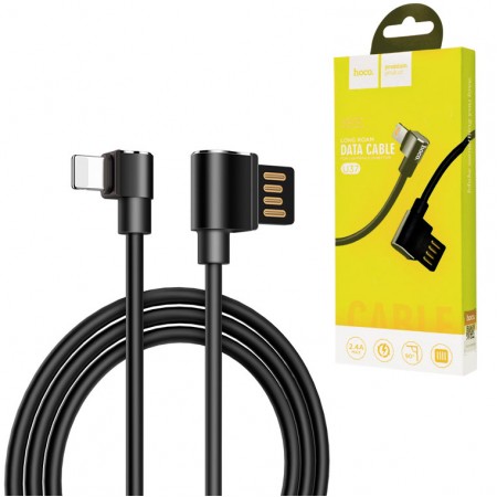 USB кабель Hoco U37 ″Long Roam″ lightning 3m черный