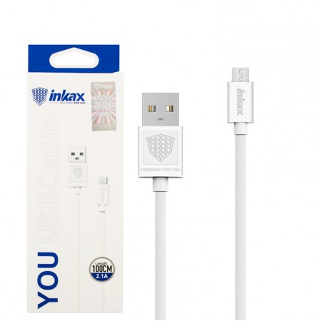 USB кабель inkax CK-01 Micro USB 1м белый