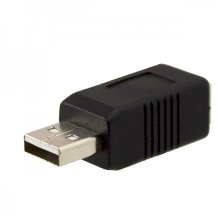 Переходник USB штекер - USB Type B гнездо для принтера черный