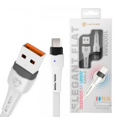 USB Кабель Lenyes LC906v micro USB белый
