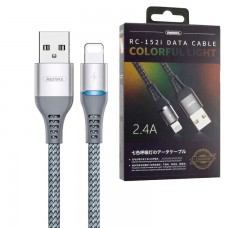 USB кабель Remax Colorful RC-152i Lightning серебристый