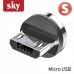 Магнитный кабель SKY (AM60) micro USB (SR 5A-201) для зарядки и передачи данных (100 см) Red