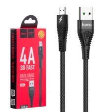 USB кабель Hoco U53 ″Flash″ 4A micro USB 1.2m черный