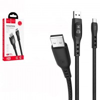 USB кабель Hoco S6 ″Sentinel″ Type-C с таймером и дисплеем 1.2m черный