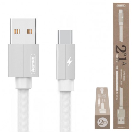 USB кабель Remax RC-094a Kerolla Type-C 2m белый