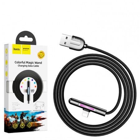 USB кабель Hoco U65 "Colorful Magic” Lightning 1.2m черный