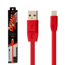 USB кабель Remax FullSpeed RC-001i lightning 1m красный