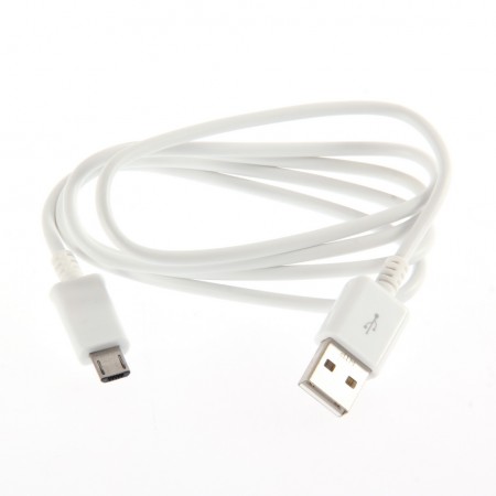 Micro USB кабель 1m без упаковки белый