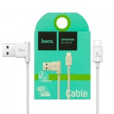 USB кабель Hoco UPM10 L-образный micro USB 1.2m белый