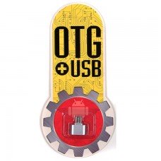 Переходник ″Plastic Short″ USB OTG - Micro USB серебристый