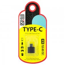 Переходник ″Plastic Short″ USB OTG - Type-C черный