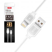 Кабель USB - Lightning XO NB36 1m белый