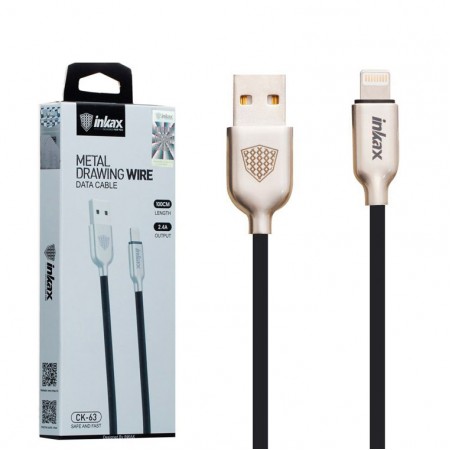 USB кабель inkax CK-63 Lightning черный