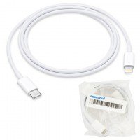 USB кабель Foxconn (MQGJ2ZM/A) Type-C to Lightning original тех.пак. белый